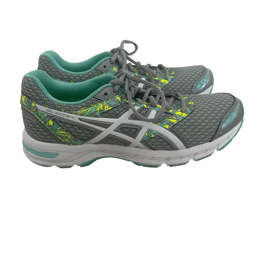 Asics Womens Gel Excite 4 T6E8N Gray Running Shoes Sneakers Size 9